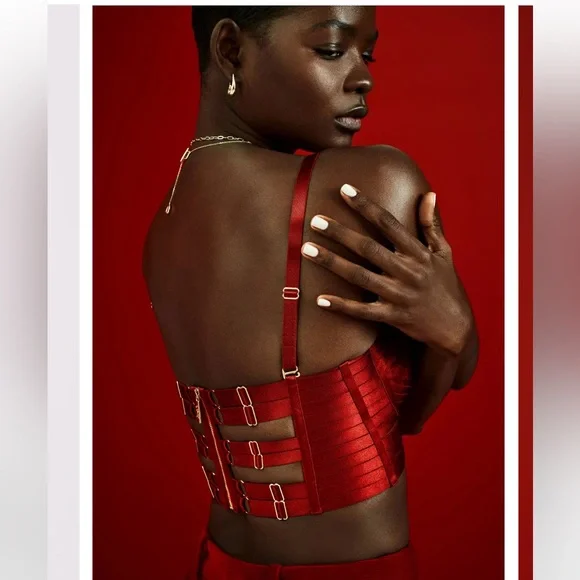 NWT Bordelle Minerva 3 piece Set in Burnt Red size S - Picture 6 of 9